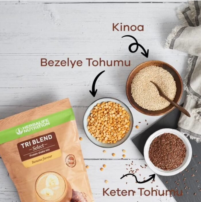 Herbalife Tri Blend Select Yüksek Proteinli Muz Aromalı İçecek Tozu