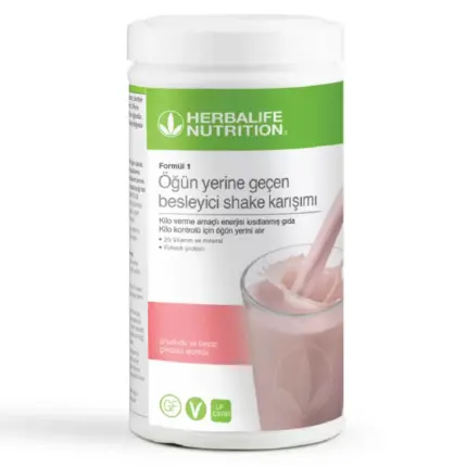 Herbalife Ahududu Aromalı Shake | Formül 1 Ahududu ve Beyaz Çikolata